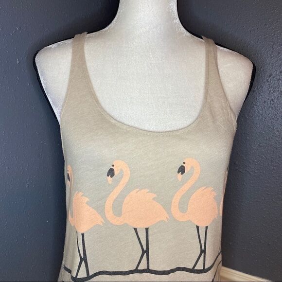 Wildfox Dancing Flamingo Graphic Tank Top - Picture 6 of 13